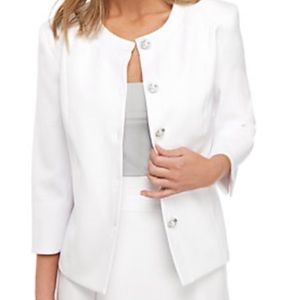 Kim Rogers Mandarin Collar Blazer